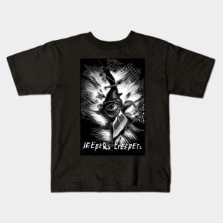 Jeepers creepers (black and white) Kids T-Shirt